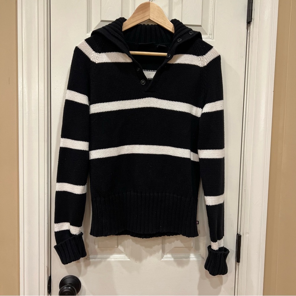 Polo Jeans Co. Ralph Lauren Striped Sweater Black White Women’s Medium